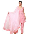 Kellpar  Sequins Embroidery pink Kurti Set