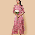 Kellpar  Floral Long Kurti with Trouser