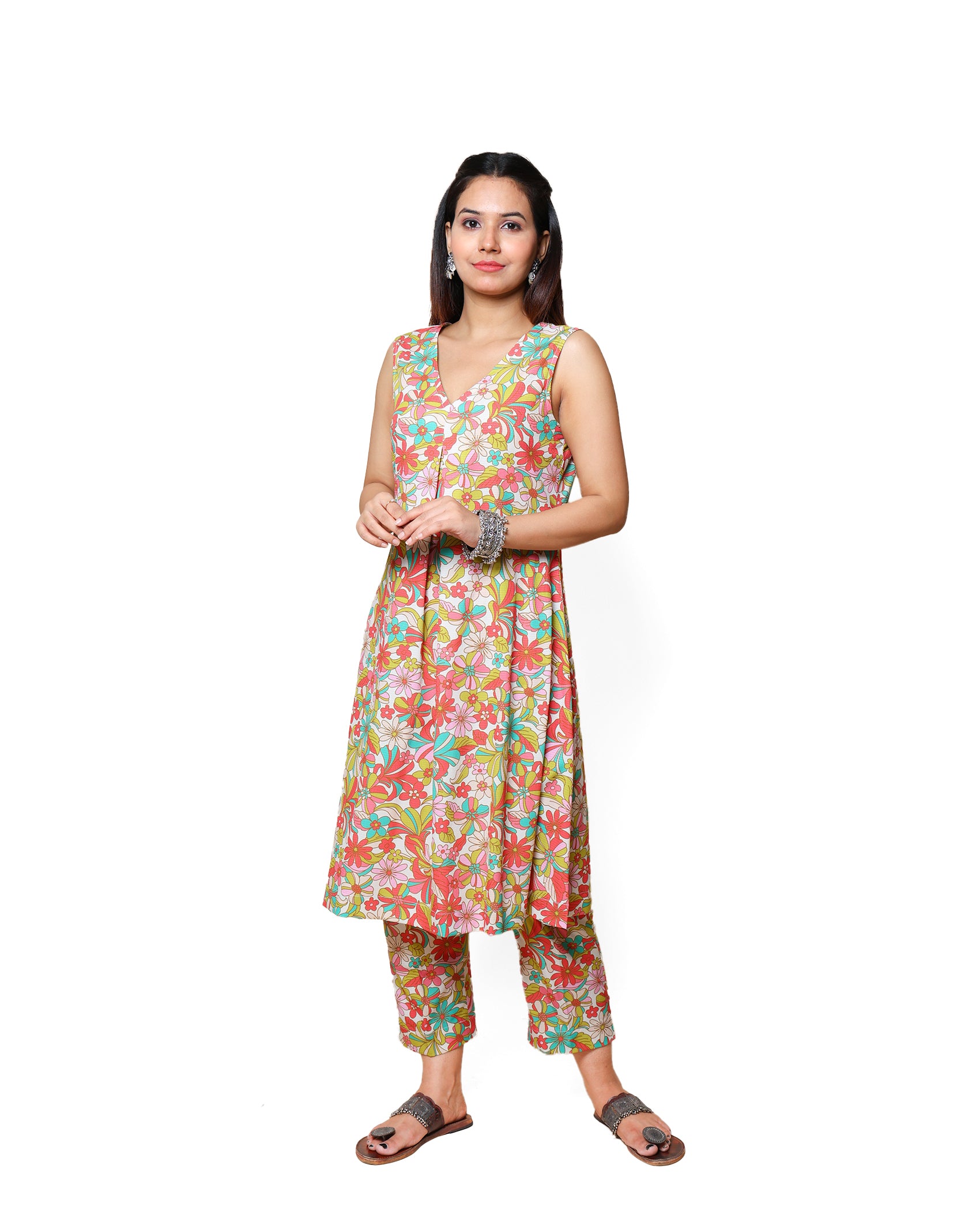 Kellpar Floral Kurti with Trouser