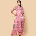 Kellpar  Floral Long Kurti with Trouser