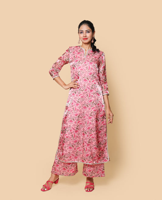 Kellpar  Floral Long Kurti with Trouser