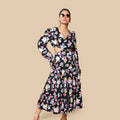 Kellpar Black Floral Maxi Dress