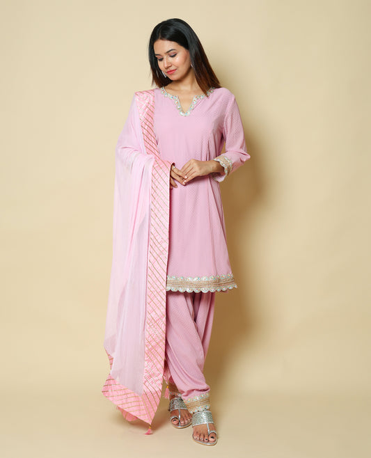 Kellpar Traditional Kalidar Dogri Salwar Set