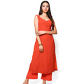 Kellpar  Orange Kurti with Trouser