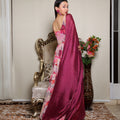 Kellpar Strap Floral Gown With Dupatta