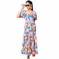 Kellpar Multi-Color Floral Maxi Dress