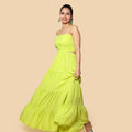 Kellpar Lime Green Color Vacay Maxi Dress