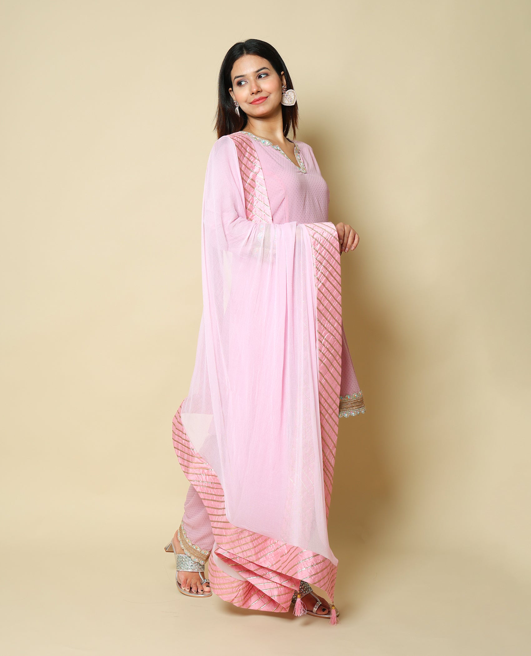 Kellpar Traditional Kalidar Dogri Salwar Set