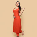 Kellpar  Orange Kurti with Trouser