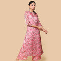 Kellpar  Floral Long Kurti with Trouser