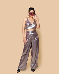 Kellpar  Shimmer Trouser with Back Tie