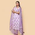 Kellpar High Slit Kurti with Pant and Dupatta Set