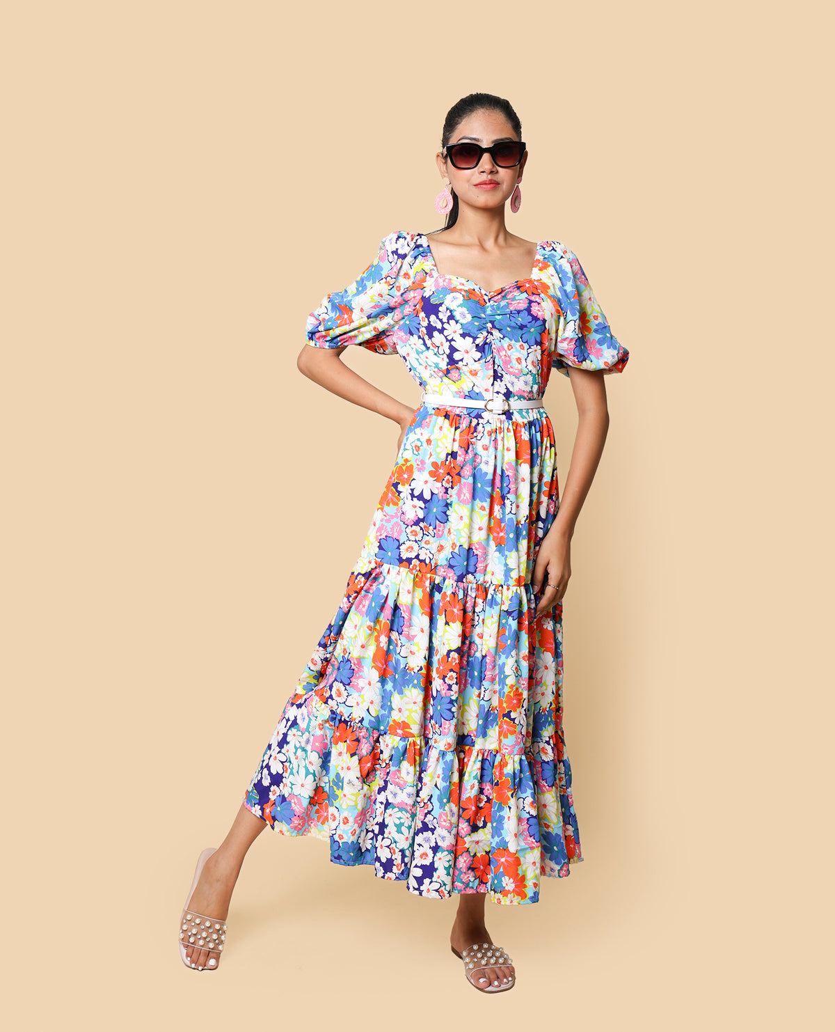 Kellpar Multi-Color Floral Maxi Dress