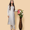 Kellpar  Cotton V-Neck Kurti with Pant