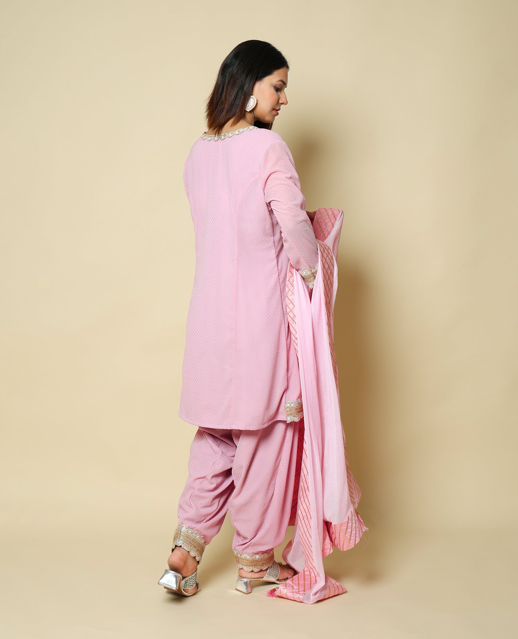 Kellpar Traditional Kalidar Dogri Salwar Set