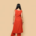 Kellpar  Orange Kurti with Trouser