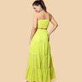 Kellpar Lime Green Color Vacay Maxi Dress