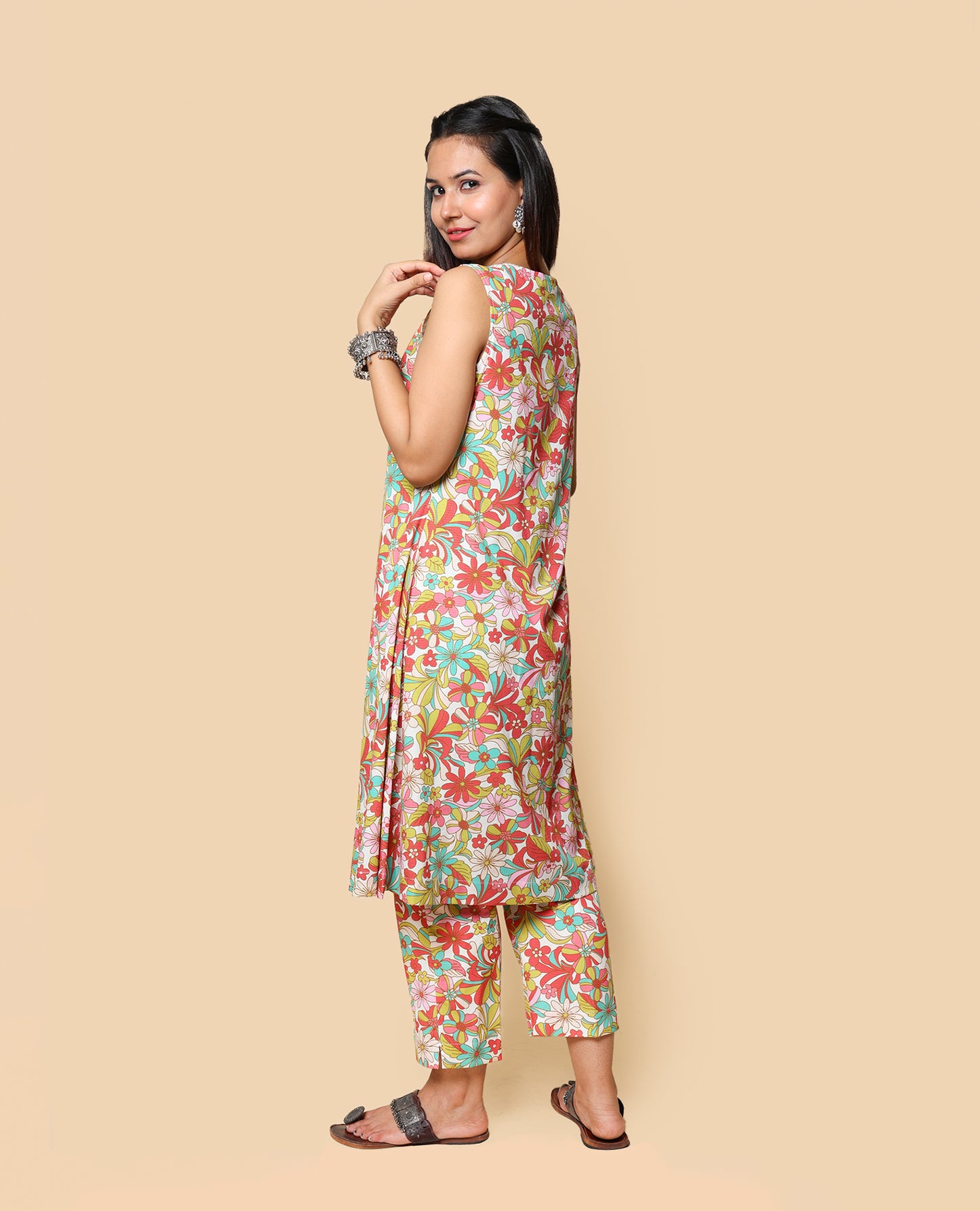 Kellpar Floral Kurti with Trouser