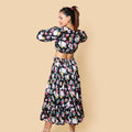 Kellpar Black Floral Maxi Dress