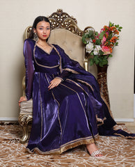 Kellpar Stunning Purple Anarkali Suit Set