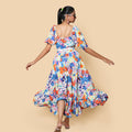 Kellpar Multi-Color Floral Maxi Dress