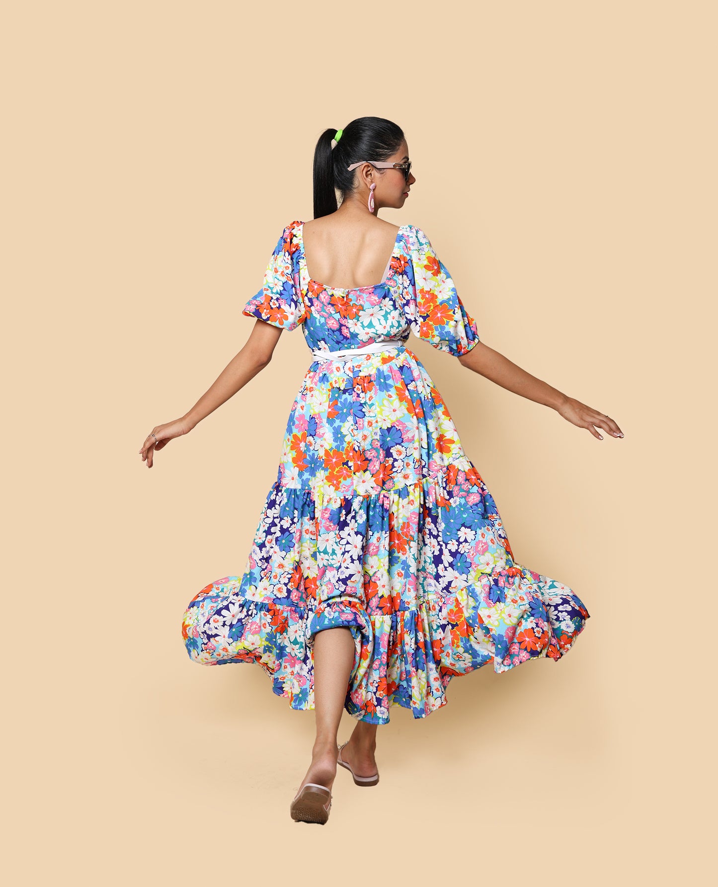 Kellpar Multi-Color Floral Maxi Dress