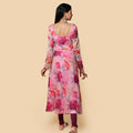 Kellpar Frock Style Floral Kurti with Churidar