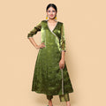 Kellpar  Embroidery Angrakha A-Line Kurti with Pant