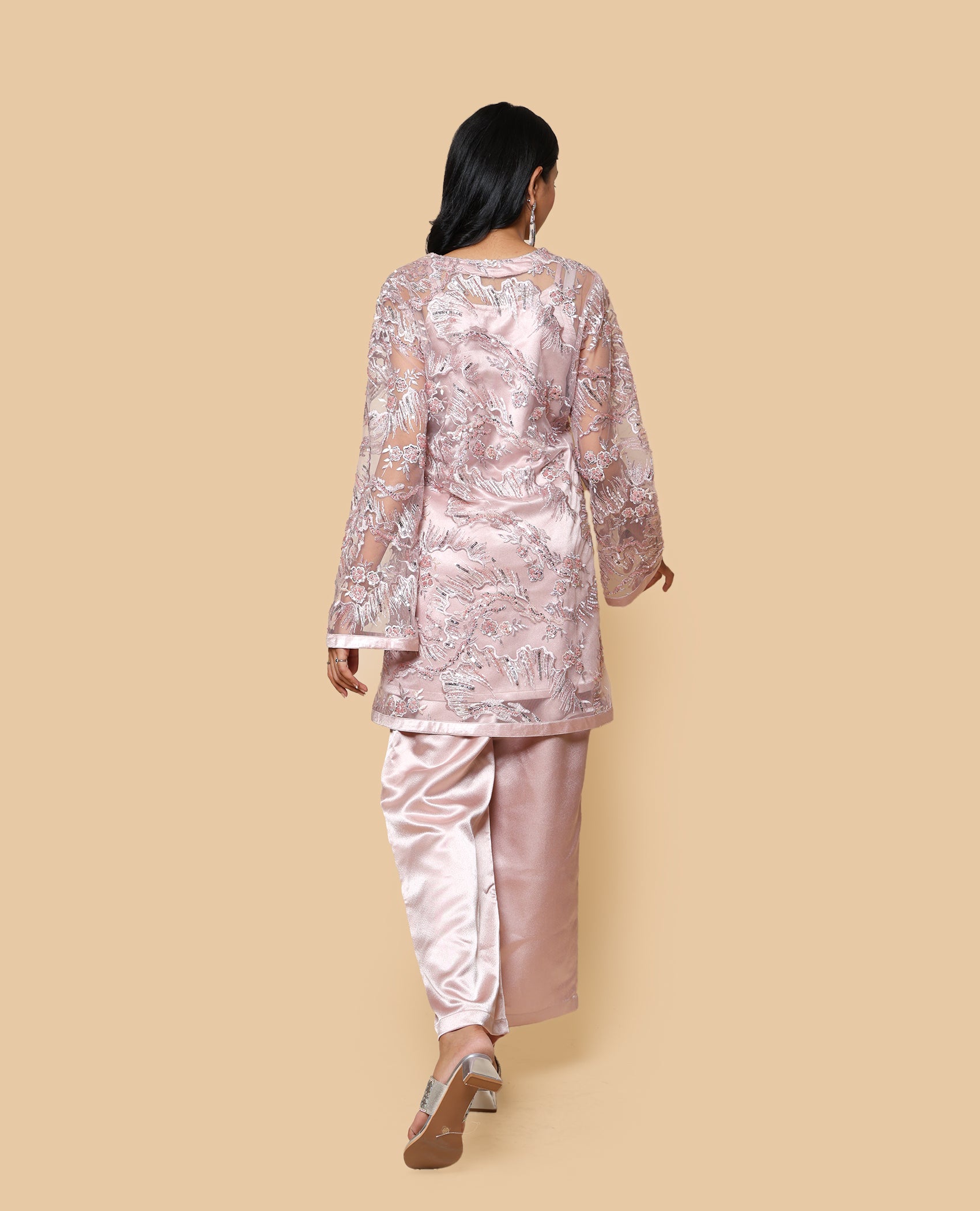 Kellpar Sequins Embroidery Kurta and Trouser