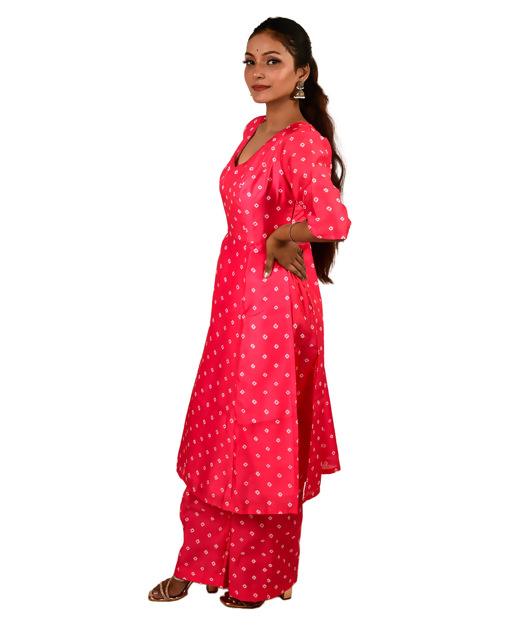 KELLPAR HIGH SLIT KURTI WITH TROUSER