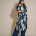 Kellpar Foil Print Long Kurti with Trouser