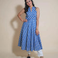 KELLPAR COTTON FLARED KURTI WITH PANT