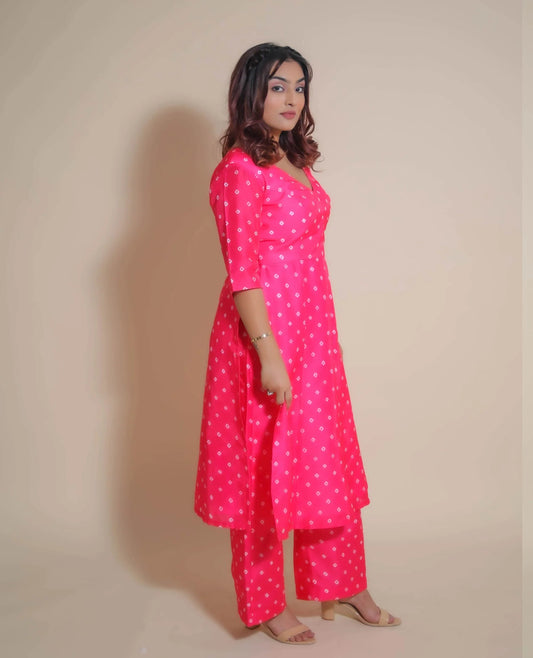 KELLPAR HIGH SLIT KURTI WITH TROUSER