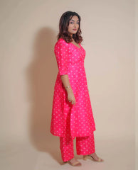 KELLPAR HIGH SLIT KURTI WITH TROUSER