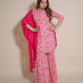 KELLPAR THREE PIECE SHARARA SET