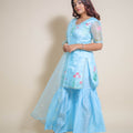 KELLPAR  THREE PIECE SHARARA SET