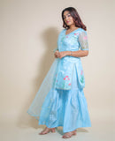 KELLPAR  THREE PIECE SHARARA SET