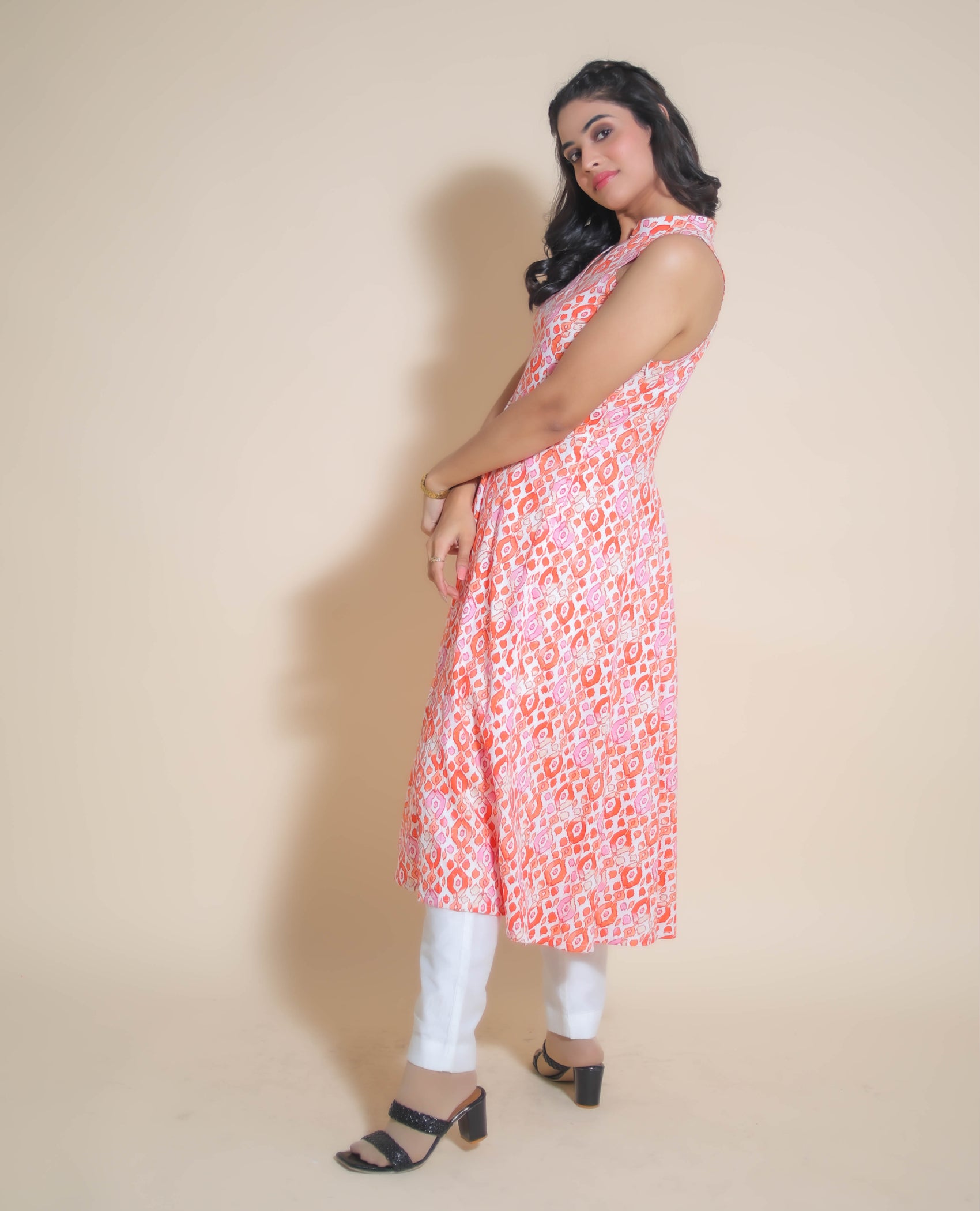 Kellpar Cotton Flared Kurti with Pant