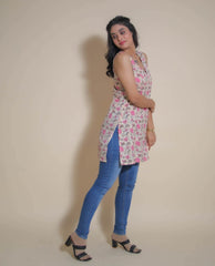 KELLPAR  V NECK SHORT KURTI