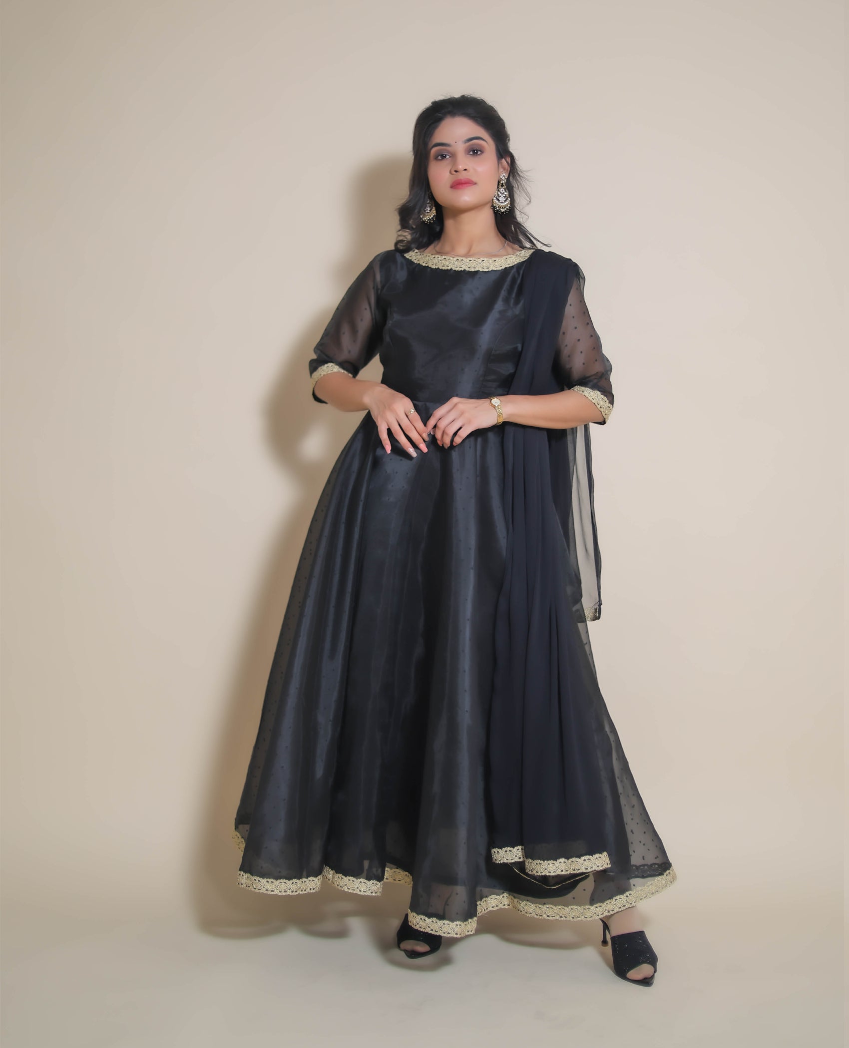 KELLPAR FROCK KURTI SET WITH DUPATTA