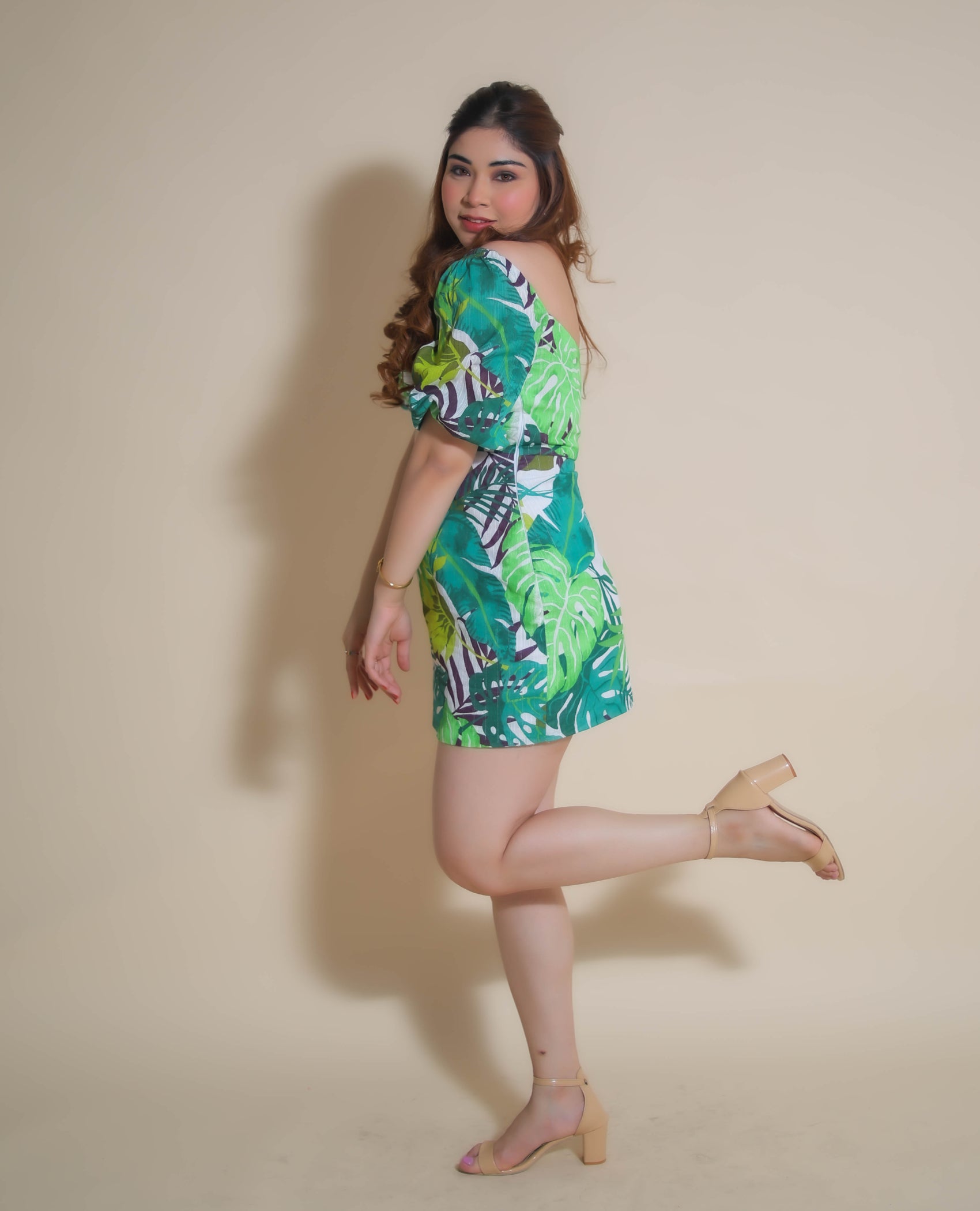 KELLPAR  FLORAL PRINT DRESS