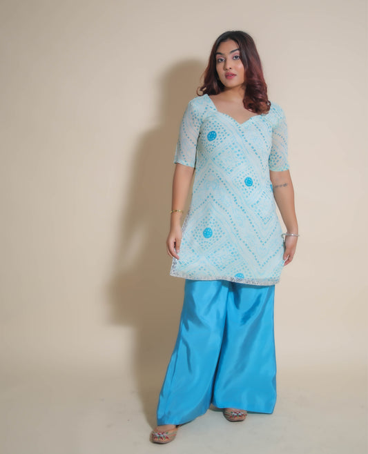 KELLPAR KURTI WITH TROUSER