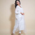 KELLPAR LONG WHITE KURTI