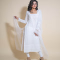 KELLPAR LONG WHITE KURTI