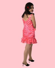 KELLPAR PINK MIDDY DRESS