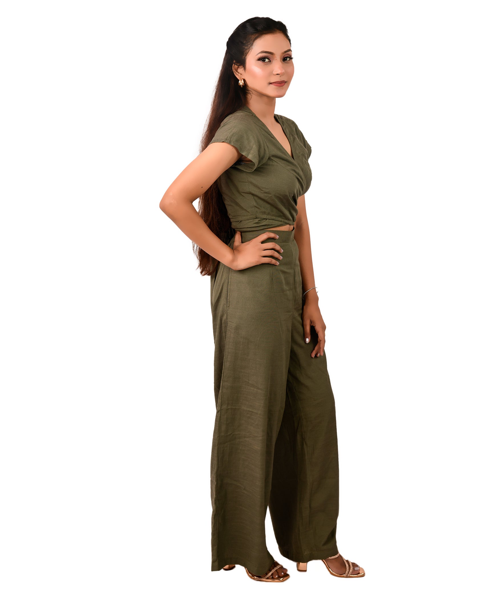 KELLPAR  CROP TOP WITH TROUSER