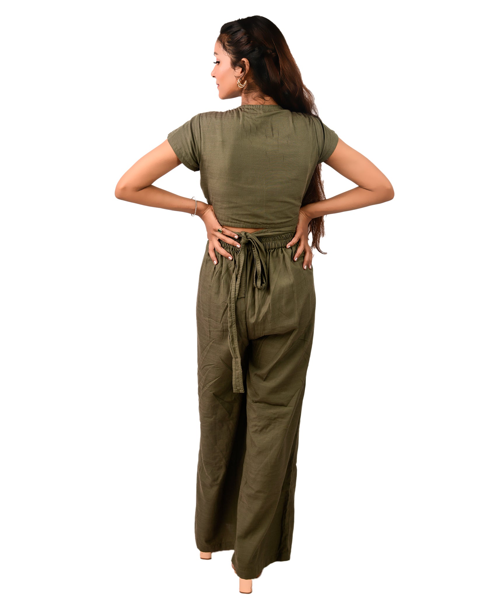 KELLPAR  CROP TOP WITH TROUSER