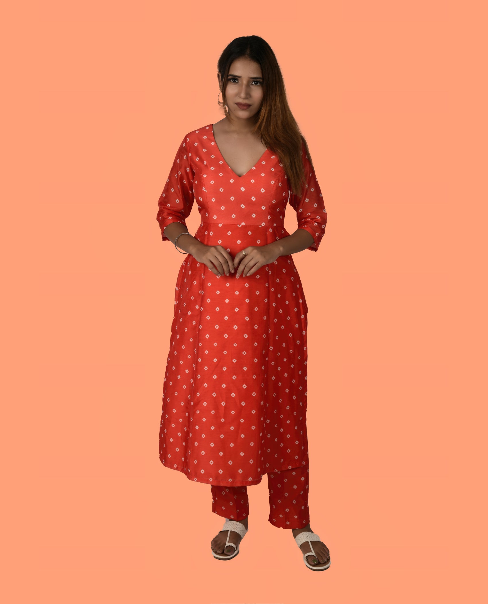 KELLPAR  HIGH SLIT KURTI WITH TROUSER