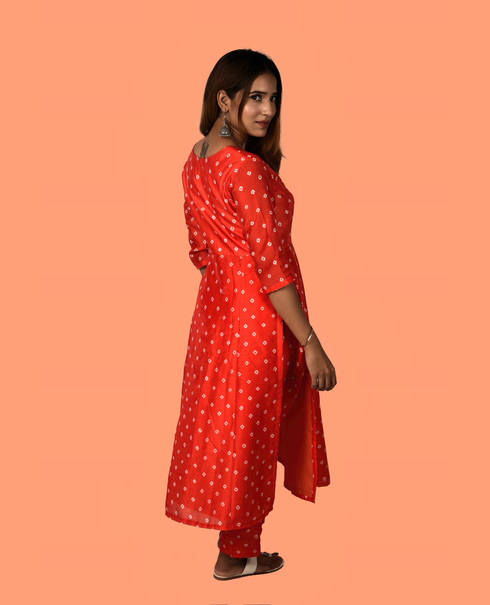 KELLPAR  HIGH SLIT KURTI WITH TROUSER