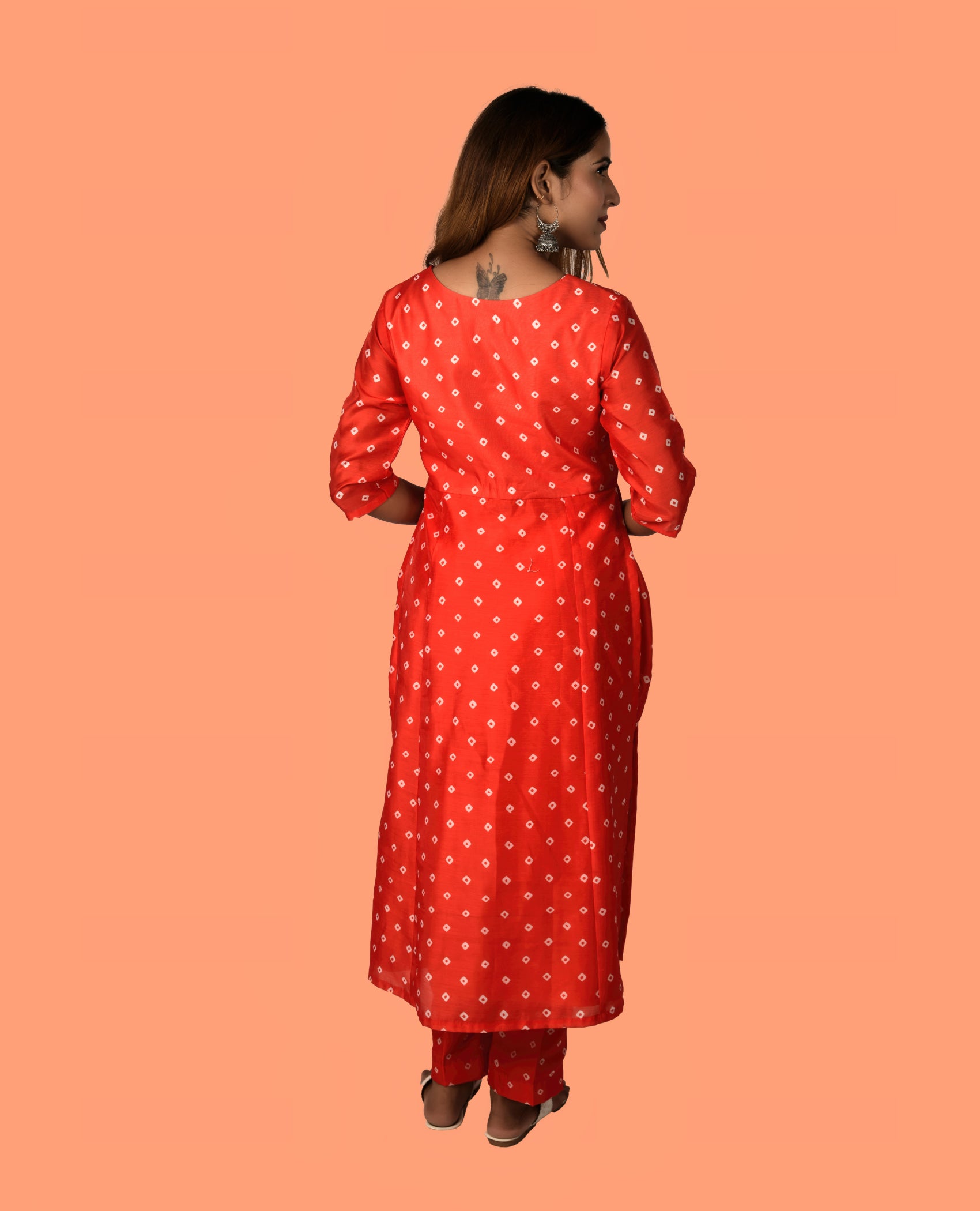 KELLPAR  HIGH SLIT KURTI WITH TROUSER